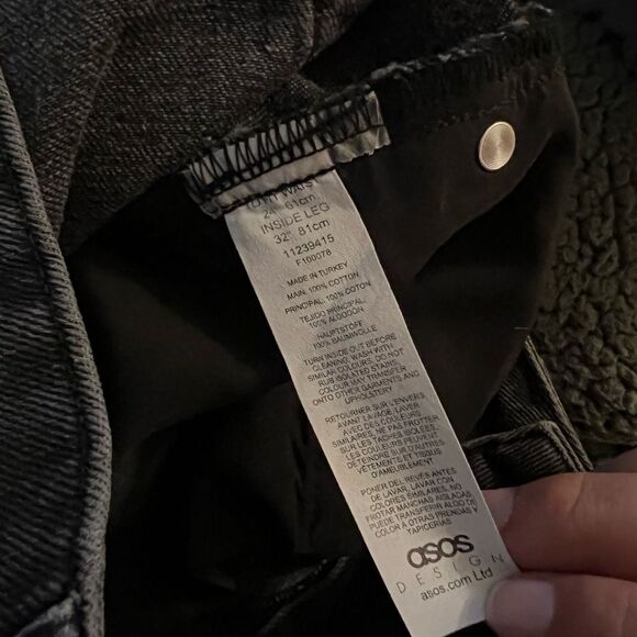 NWT asos black jeans 24 - Picture 7 of 10